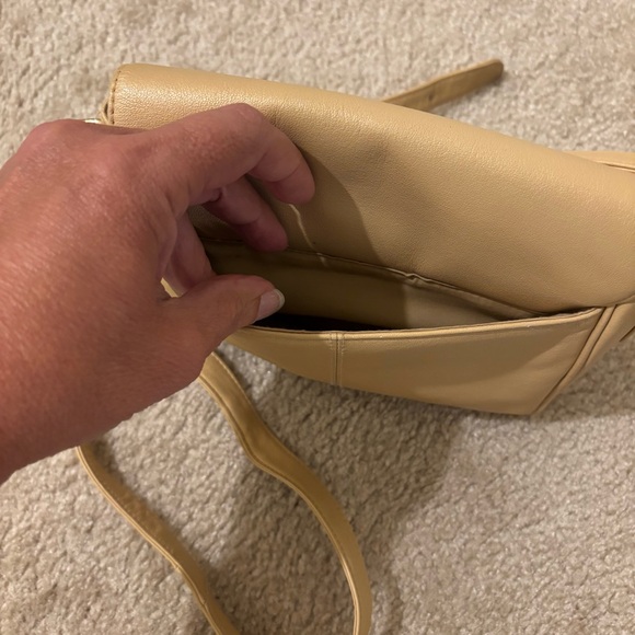 Etienne Aigner Tan Leather Crossbody Bag with Flap Closure - Picture 7 of 7